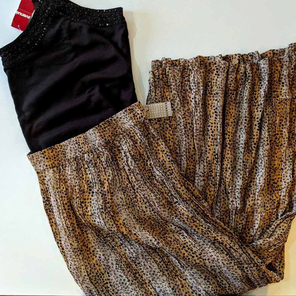NWT - Leopard Print - Maxi Skirt